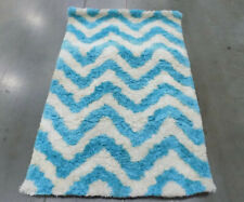 Usado, Tapete com manchas traseiras marfim/azul 3' x 5', preço reduzido 1172562282 BSG320G-3 comprar usado  Enviando para Brazil