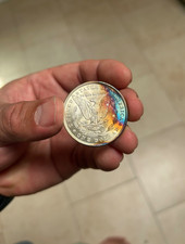 Usado, 1889 P Morgan dólar de prata • MONSTRO tom de arco-íris • roxo mirtilo! comprar usado  Enviando para Brazil