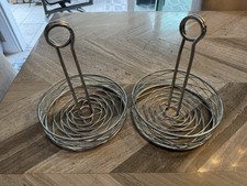 Suporte de condimento de aço inoxidável para mesa CONJUNTO DE 10 comprar usado  Enviando para Brazil