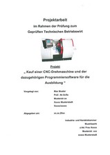 Projektarbeit tbw investition gebraucht kaufen  Kempen