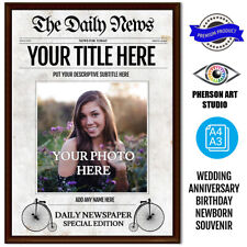 Personalised old newspaper for sale  STOCKTON-ON-TEES