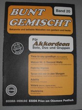 Notenbuch akkordeon bunt gebraucht kaufen  Bad Bramstedt