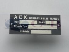 Plaque cadre acm d'occasion  Béziers