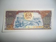 Banconota 500 kip usato  Reggio Calabria