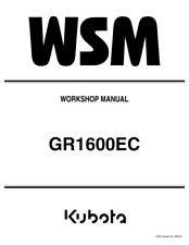 Kubota gr1600ec service d'occasion  Expédié en Belgium