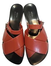 Usado, Sandálias Melissa + Jason Wu canela preta fivela plana cruzada tamanho 8 comprar usado  Enviando para Brazil