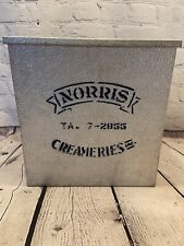 Caja refrigerador de leche Norris Creameries de colección Minneapolis Muckle MFG Owatonna segunda mano  Embacar hacia Argentina