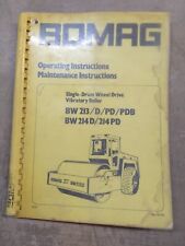 Bomag 213 pdb for sale  Womelsdorf
