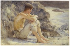 Boy looking sea for sale  BARNSLEY