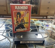 Vintage Anos 80 RAMBO FIRST BLOOD PART 2 VHS Clam Shell Video Tape item de colecionadores, usado comprar usado  Enviando para Brazil