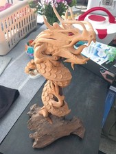 Drache holzstumpf 39cm gebraucht kaufen  Schwetzingen