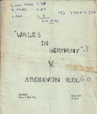 Wales germany aberavon for sale  NEATH