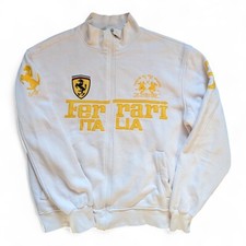 Jaqueta Polo Mannschaft Vintage La Martina FERRARI Logotipo Branco Amarelo Tamanho M/G comprar usado  Enviando para Brazil