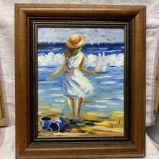 Vintage framed oil for sale  Akron