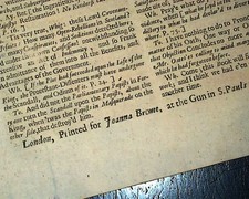 Very Early Rare WOMAN PUBLISHER Observator London 344 Years Old 1681 Newspaper comprar usado  Enviando para Brazil
