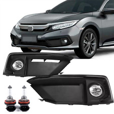 Usado, 4 peças luzes de neblina para-choque dianteiro faróis de neblina com lâmpadas para 2019 2020 2021 Honda Civic 4DR comprar usado  Enviando para Brazil