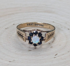 blue opal rings for sale  BASINGSTOKE