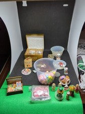 Lote de itens em miniatura de acessórios para casa de bonecas padaria e loja de doces comprar usado  Enviando para Brazil
