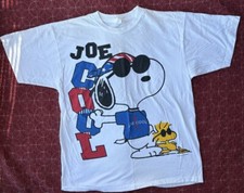Camiseta Vintage Anos 90 Joe Cool Snoopy And Woodstock Peanuts Desenho Animado Tamanho XL, usado comprar usado  Enviando para Brazil