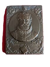 Usado, L@@K LITERATURA FAMOSA POETA CAMQES PLACA DE BRONZE MADAL 80 mm x 60 mm. comprar usado  Enviando para Brazil