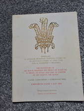 Souvenir programme investiture for sale  SOUTHAMPTON