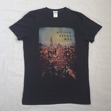 Camiseta Gráfica Abercrombie & Fitch NYC Masculina Ajuste Muscular Tamanho M Gola Redonda Y2K Antiga comprar usado  Enviando para Brazil