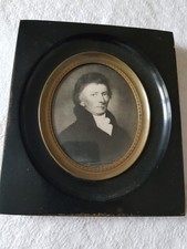 Ancien portrait miniature d'occasion  Riscle