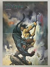Usado, Slaine Brainbiter Guerrero Celta 2000AD 1999 Retro Vintage Póster Extraíble comprar usado  Enviando para Brazil