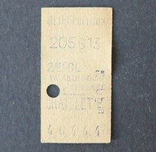 Ancien ticket paris d'occasion  Nantes-