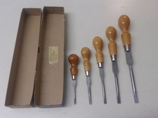 Sheffield England Footprint tools cabo de madeira de faia 5 peças conjunto de chaves de fenda de gabinete, usado comprar usado  Enviando para Brazil
