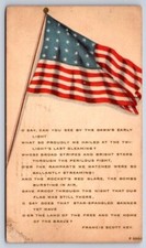 Patriotic postcard flag for sale  Clarence Center