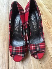 Red tartan high for sale  PINNER