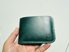 Handmade teal cowhide usato  Trento