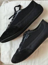 Tênis de lona THE ROW Bonnie couro camurça malha EUA 9 UE 39 caixa bolsa de pó, usado comprar usado  Enviando para Brazil