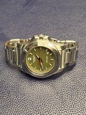 Relógio de pulso masculino VICTORINOX INOX quartzo cáqui verde aço inoxidável usado comprar usado  Enviando para Brazil