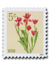 Usado, Folha completa de 20 carimbos de tulipas vermelhas perfeitos flores, jardim, jardins, Império Holanda comprar usado  Enviando para Brazil