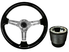 Black chrome steering for sale  PETERBOROUGH