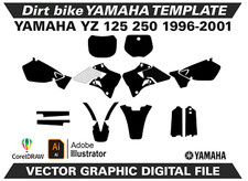 Yamaha Yz 125 250 1996-2001 Modelo formato vetorial Ai Cdr EPS M25 comprar usado  Enviando para Brazil