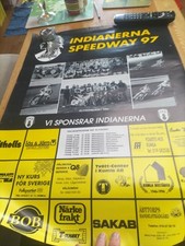 Speedway poster swedish for sale  COLCHESTER