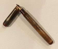 Usado, Caneta-tinteiro vintage Waterman mármore tamanho grande com 14K Waterman nova na caixa não restaurada 5 1/2" comprar usado  Enviando para Brazil
