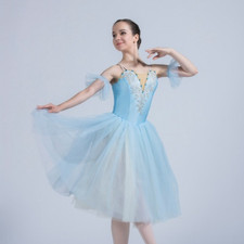 Sky Blue Ballet Tutu Meninas Vestido De Dança Romântica tutu vestido de balé Fantasias comprar usado  Enviando para Brazil