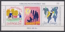 Timbres suède feuillet d'occasion  Verneuil-sur-Vienne