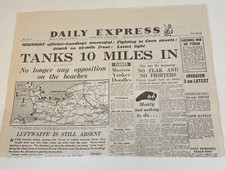 Daily express reproduction for sale  SOUTHAMPTON