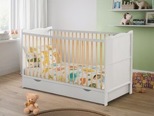 White baby cot for sale  BARRY