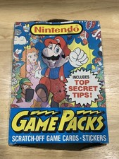 1989 Topps Nintendo Game Packs caixa de cera 48ct pacotes fechados adesivos de cartão Mario comprar usado 1989 Topps Nintendo Game Packs caixa de cera 48ct pacotes fechados adesivos de cartão Mario comprar usado  Enviando para Brazil