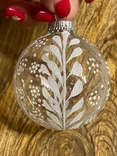 Stenciled white glitter for sale  Kewaunee