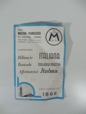 Ditta macchi francesco. usato  Italia