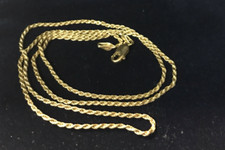 Colar de corrente de corda de ouro maciço 18K 20" 5,45 gr. Feito na Itália comprar usado  Enviando para Brazil