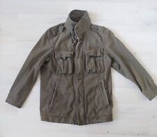 Abercrombie Fitch Sentinel Jacket Mens Size S Olive Green Field Army Distressed, używany na sprzedaż  PL