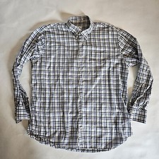 Camisa masculina xadrez azul xadrez manga longa Peter Millar XL com botões comprar usado  Enviando para Brazil